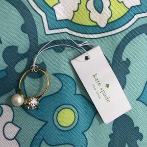 - Kate Spade Faux Pearl/Crystal Ring New w Tag 6/7